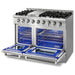 Thor Kitchen 48 in. 6.7 Cu. Ft. Professional Propane Gas Range in Stainless Steel HRG4808ULP