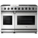 Thor Kitchen 48 in. 6.8 Cu. Ft. Double Oven Natural Gas Range in Stainless Steel LRG4807U