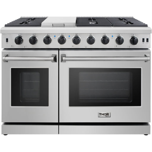 Thor Kitchen 48 In. Gas Range, Range Hood, Refrigerator, Dishwasher, Wine Cooler, Microwave Appliance Package