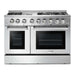 Thor Kitchen 48 in. Propane Gas Burner/Electric Oven 6.7 Cu. Ft. Range in Stainless Steel HRD4803ULP