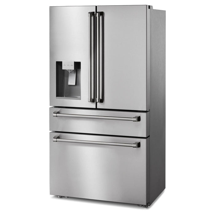 Thor Kitchen Kitchen Appliance Packages Thor Kitchen 48 In. Propane Gas Burner, Electric Oven Range, Range Hood, Refrigerator, Dishwasher Appliance Package