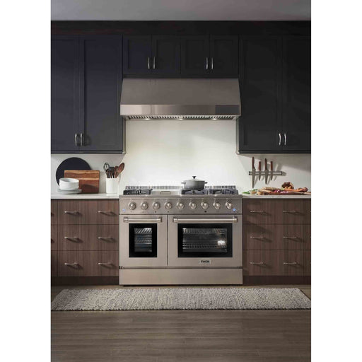 Thor Kitchen 48-Inch 6.7 cu. ft. Dual Fuel Range in Stainless Steel (HRD4803U)