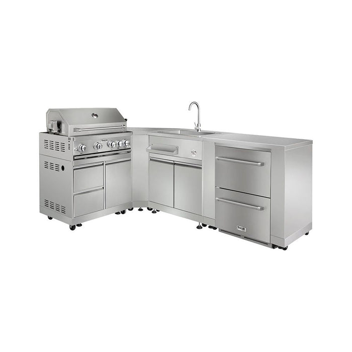 Thor Kitchen Grill Cabinets Thor Kitchen Outdoor Kitchen Corner Cabinet Module in Stainless Steel MK06SS304