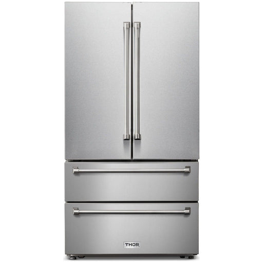 Thor Kitchen Professional 36 In. Counter Depth 22.5 Cu. Ft. Refrigerator Stainless Steel TRF3602