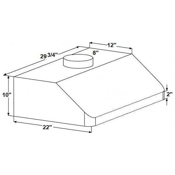 XtremeAir Special Ultra 30" Under Cabinet Range Hood SU10-U30