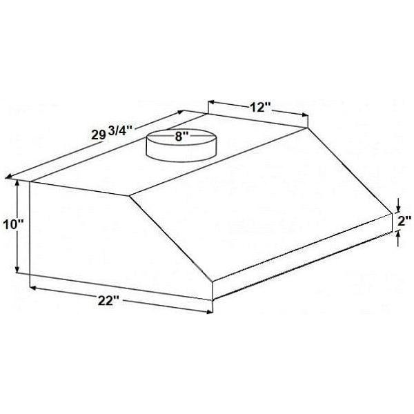 XtremeAir Special Ultra 30" Under Cabinet Range Hood SU11-U30