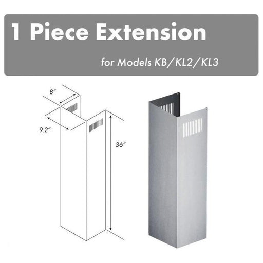 ZLINE 1 Piece Chimney Extension for 10ft Ceiling (1PCEXT-KB/KL2/KL3)