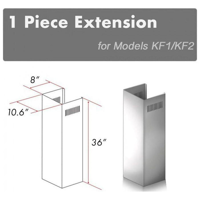 ZLINE 1 Piece Chimney Extension for 10ft Ceiling (1PCEXT-KF1)