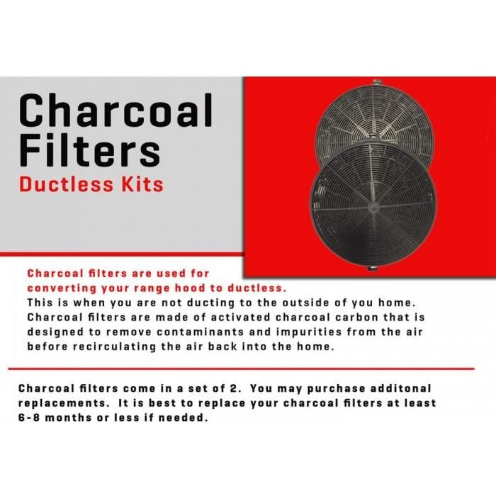 ZLINE 1 Set Charcoal Filters (CF1-587/597/9597) for Range Hoods w/ Recirculating Option