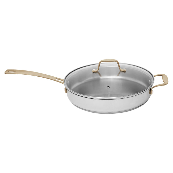 ZLINE Cookware Sets ZLINE 10 Piece Non-Toxic Cookware Set in Stainless Steel with Bronze Trim