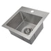 ZLINE 15 in. Donner Topmount Single Bowl Bar Kitchen Sink in Stainless Steel, STS-15