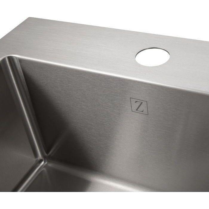 ZLINE 15 in. Donner Topmount Single Bowl Bar Kitchen Sink in Stainless Steel, STS-15