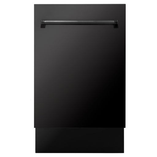 ZLINE Dishwashers ZLINE 18 In. Tallac Series 3rd Rack Top Control Dishwasher in Black Stainless Steel, 51dBa, DWV-BS-18