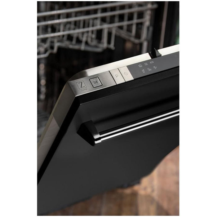 ZLINE Dishwashers ZLINE 18 in. Top Control Dishwasher In Black Matte Stainless Steel DW-BLM-18