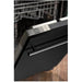 ZLINE 18 in. Top Control Dishwasher In Black Matte Stainless Steel Tub and Modern Style Handle DW-BLM-H-18