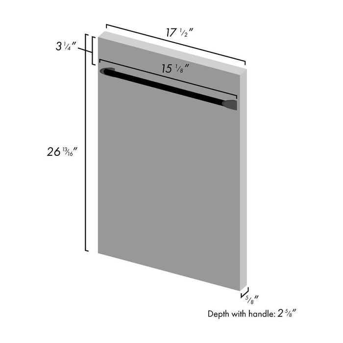 ZLINE 18 in. Top Control Dishwasher In Black Stainless Steel DW-BS-18