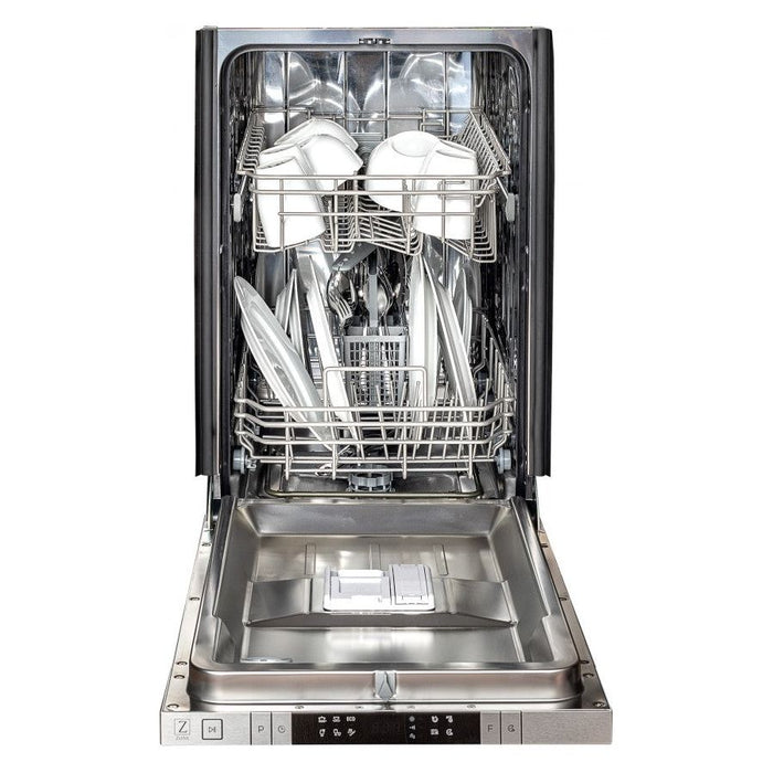 ZLINE Dishwashers ZLINE 18 in. Top Control Dishwasher In Black Stainless Steel DW-BS-18