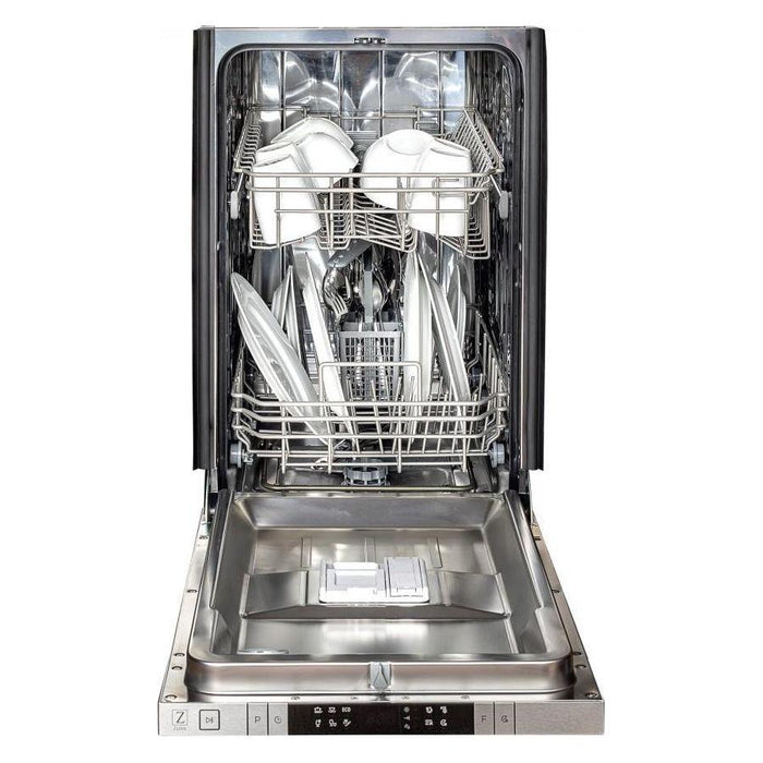 ZLINE 18 in. Top Control Dishwasher In Blue Matte Stainless Steel DW-BM-18