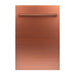 ZLINE 18 in. Top Control Dishwasher In Copper with Stainless Steel Tub and Traditional Style Handle DW-C-H-18