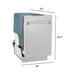 ZLINE Dishwashers ZLINE 18 in. Top Control Dishwasher In DuraSnow Stainless Steel with Stainless Steel Tub DW-SN-18