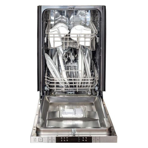 ZLINE Dishwashers ZLINE 18 in. Top Control Dishwasher In Hand-Hammered Copper with Stainless Steel Tub and Traditional Style Handle DW-HH-H-18