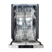 ZLINE Dishwashers ZLINE 18 in. Top Control Dishwasher in White Matte Stainless Steel DW-WM-18