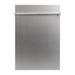 ZLINE 18 in. Top Control Dishwasher with Stainless Steel Panel and Modern Style Handle DW-304-18