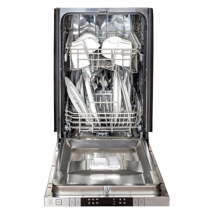 ZLINE Dishwashers ZLINE 18 in. Top Control Dishwasher with Stainless Steel Panel and Modern Style Handle DW-304-18