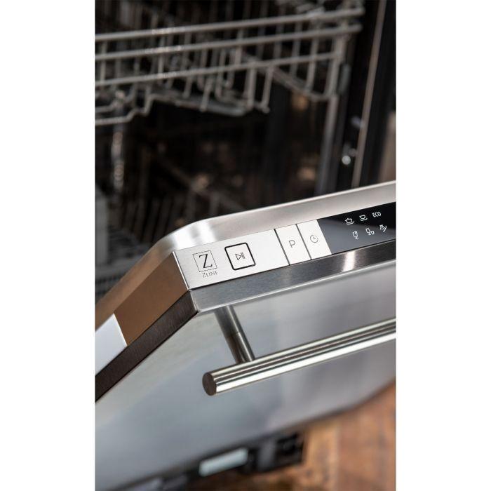 ZLINE Dishwashers ZLINE 18 in. Top Control Dishwasher with Stainless Steel Panel and Modern Style Handle DW-304-18