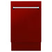 ZLINE Dishwashers ZLINE 18 in. Top Control Tall Dishwasher In Red Gloss with 3rd Rack DWV-RG-18