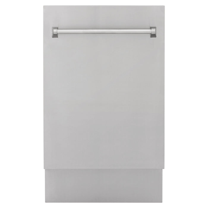 ZLINE Dishwashers ZLINE 18 in. Top Control Tall Dishwasher In Stainless Steel with 3rd Rack DWV-304-18