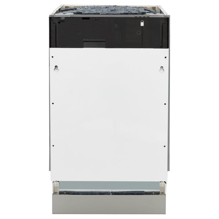 ZLINE 18 in. Top Control Tall Dishwasher In White Matte with 3rd Rack DWV-WM-18