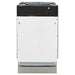 ZLINE 18 in. Top Control Tall Dishwasher In White Matte with 3rd Rack DWV-WM-18