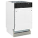ZLINE Dishwashers ZLINE 18 in. Top Control Tall Dishwasher is Custom Panel Ready with 3rd Rack DWV-18