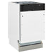 ZLINE Dishwashers ZLINE 18 in. Top Control Tall Tub Dishwasher In DuraSnow Stainless Steel and 3rd Rack DWV-SN-18