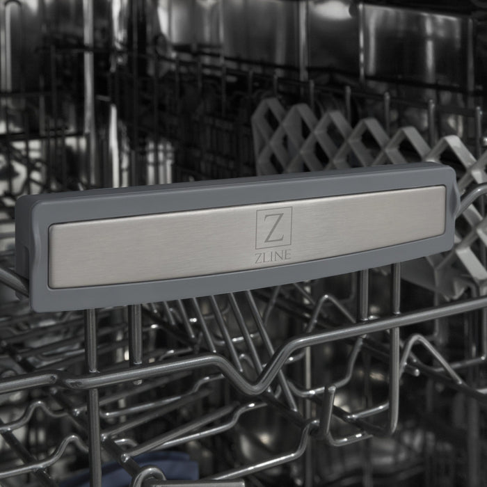 ZLINE Dishwashers ZLINE 18 in. Top Control Tall Tub Dishwasher In DuraSnow Stainless Steel and 3rd Rack DWV-SN-18