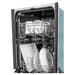 ZLINE 18-Inch Dishwasher in DuraSnow Stainless Steel with Stainless Steel Tub and Traditional Style Handle (DW-SN-H-18)