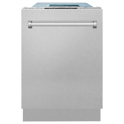 ZLINE Dishwashers ZLINE 18-Inch Dishwasher in DuraSnow Stainless Steel with Stainless Steel Tub and Traditional Style Handle (DW-SN-H-18)