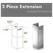 ZLINE Range Hood Accessories ZLINE 2 Piece Chimney Extension (2PCEXT-KE/KECOM-30)