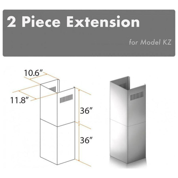 ZLINE 2 Piece Chimney Extension (2PCEXT-KZ)