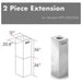 ZLINE Range Hood Accessories ZLINE 2 Piece Chimney Extension for 10ft-12ft Ceiling (2PCEXT-697i/KECOMi)