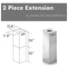 ZLINE 2 Piece Chimney Extension for 10ft-12ft Ceiling, 2PCEXT-GL1i/GL2i/KL3i/KE2i