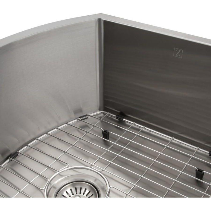 ZLINE 22 in. Telluride Undermount Single Bowl Stainless Steel Kitchen Sink with Bottom Grid, SCS-22