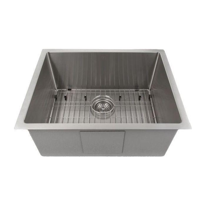 ZLINE 23 in. Meribel Undermount Single Bowl Stainless Steel Kitchen Sink with Bottom Grid, SRS-23