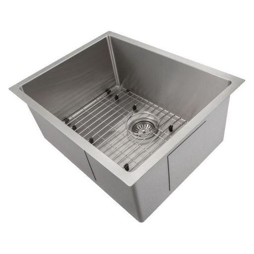 ZLINE 23 in. Meribel Undermount Single Bowl Stainless Steel Kitchen Sink with Bottom Grid, SRS-23