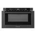 ZLINE 24" 1.2 cu. ft. Built-in Microwave Drawer in Black Stainless Steel, MWD-1-BS-H