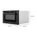 ZLINE 24" 1.2 cu. ft. Built-in Microwave Drawer in Black Stainless Steel, MWD-1-BS-H