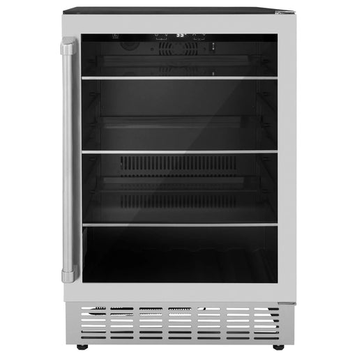 ZLINE 24" 154 Can Beverage Fridge in Stainless Steel - Monument Series, RBV-US-24