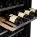 ZLINE 24" Dual Zone 44-Bottle Wine Cooler in Stainless Steel - Monument Series, RWV-UD-24