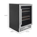 ZLINE 24" Dual Zone 44-Bottle Wine Cooler in Stainless Steel - Monument Series, RWV-UD-24